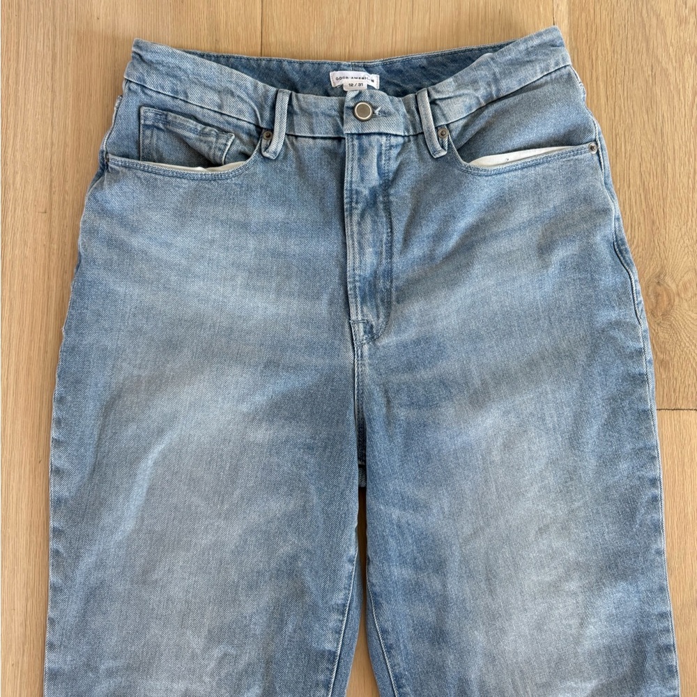 Good American Good Boy Straight Jeans Size 31 - Picture 7 of 12